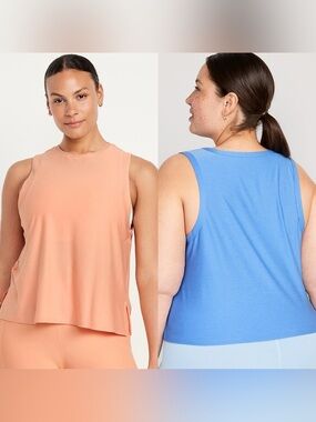 Old Navy Cropped Active Tanks (2)